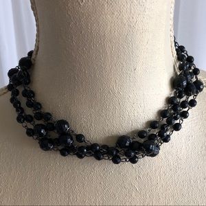 Black Bead Necklace
